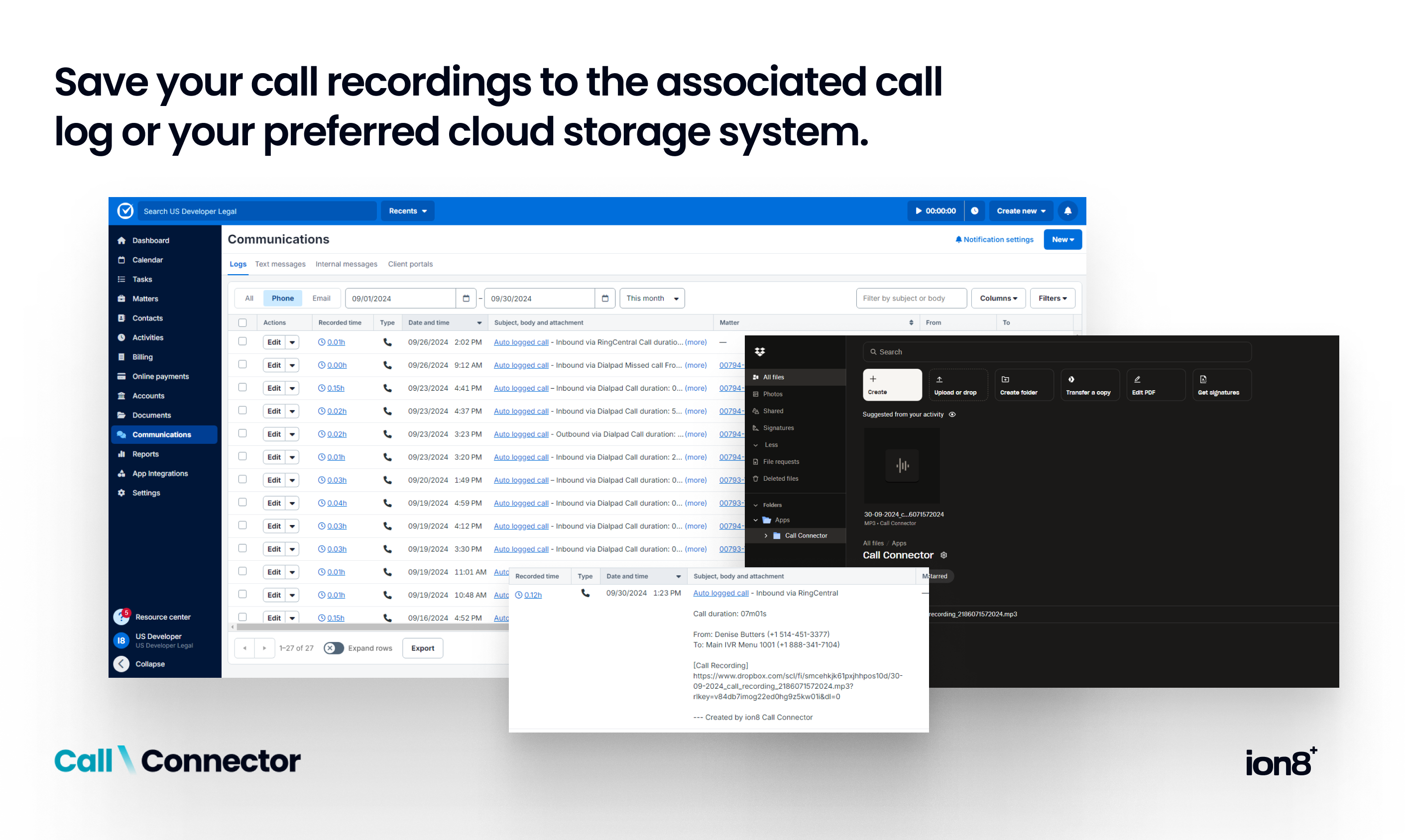 Call Connector for Clio - 3
