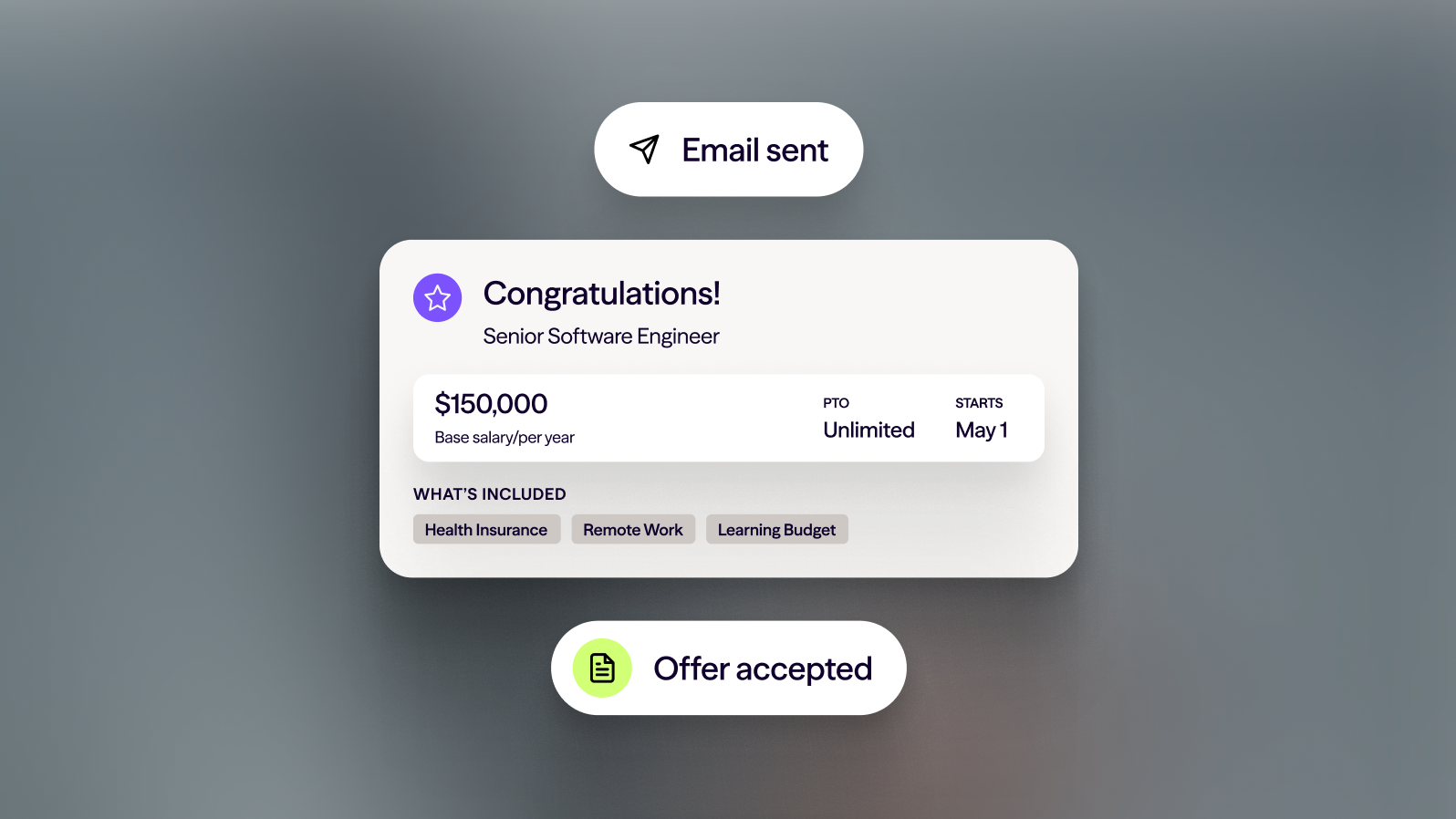 Candidate offer update - AI Agent for recruiting