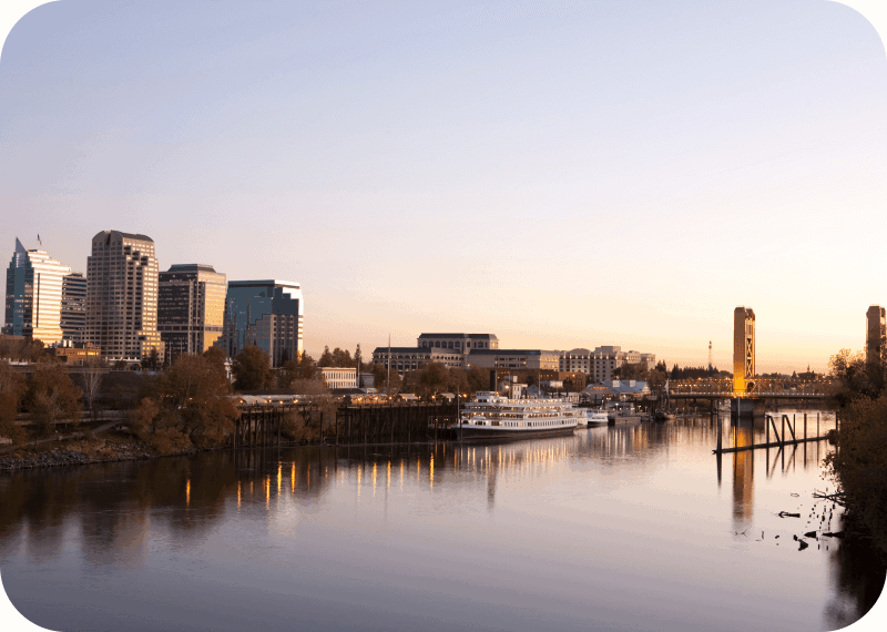Buildings by the river