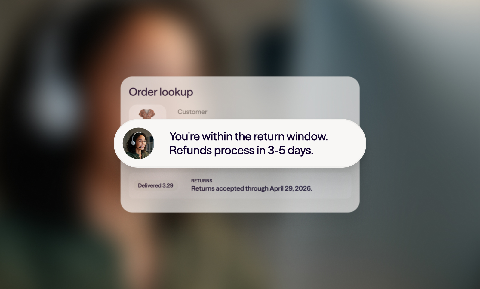 AI customer communication header