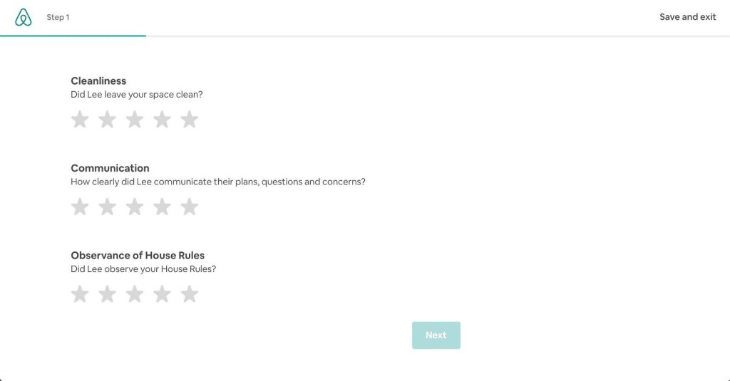 Airbnb customer survey