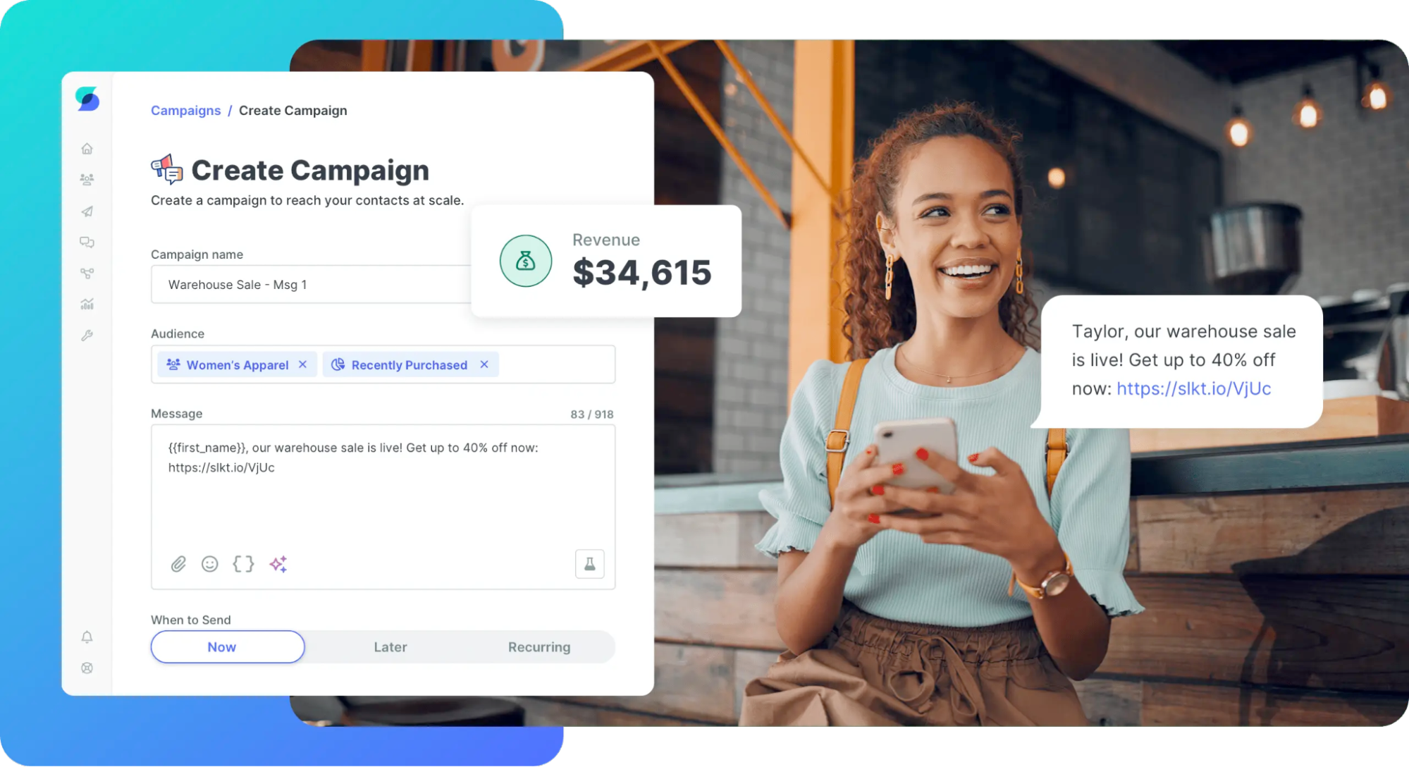 SlickText screenshot