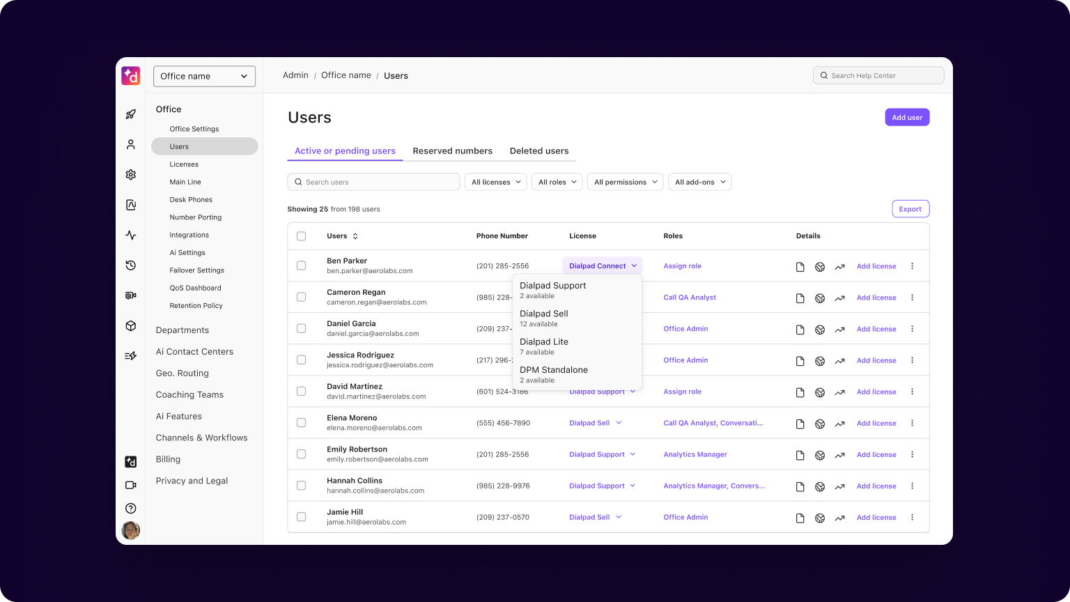 Reassign licenses instantly as your team changes
