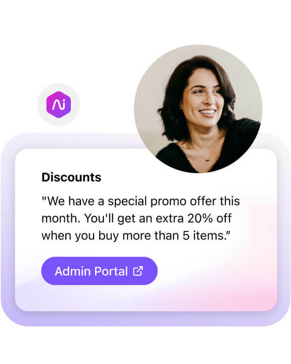 Screenshot of Dialpads real time assist card feature popping up helpful notes for an agent or rep when a tricky question comes up on a call