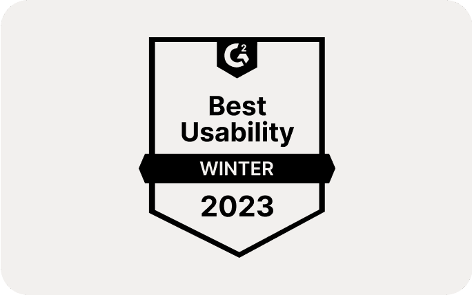 G2 Best Usability Winter 2023 UCAAS
