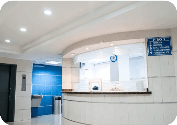 Hospital front desk