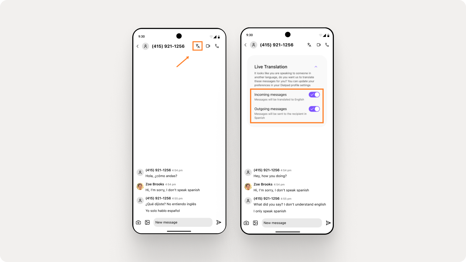 10. Translate messages in real time on Android