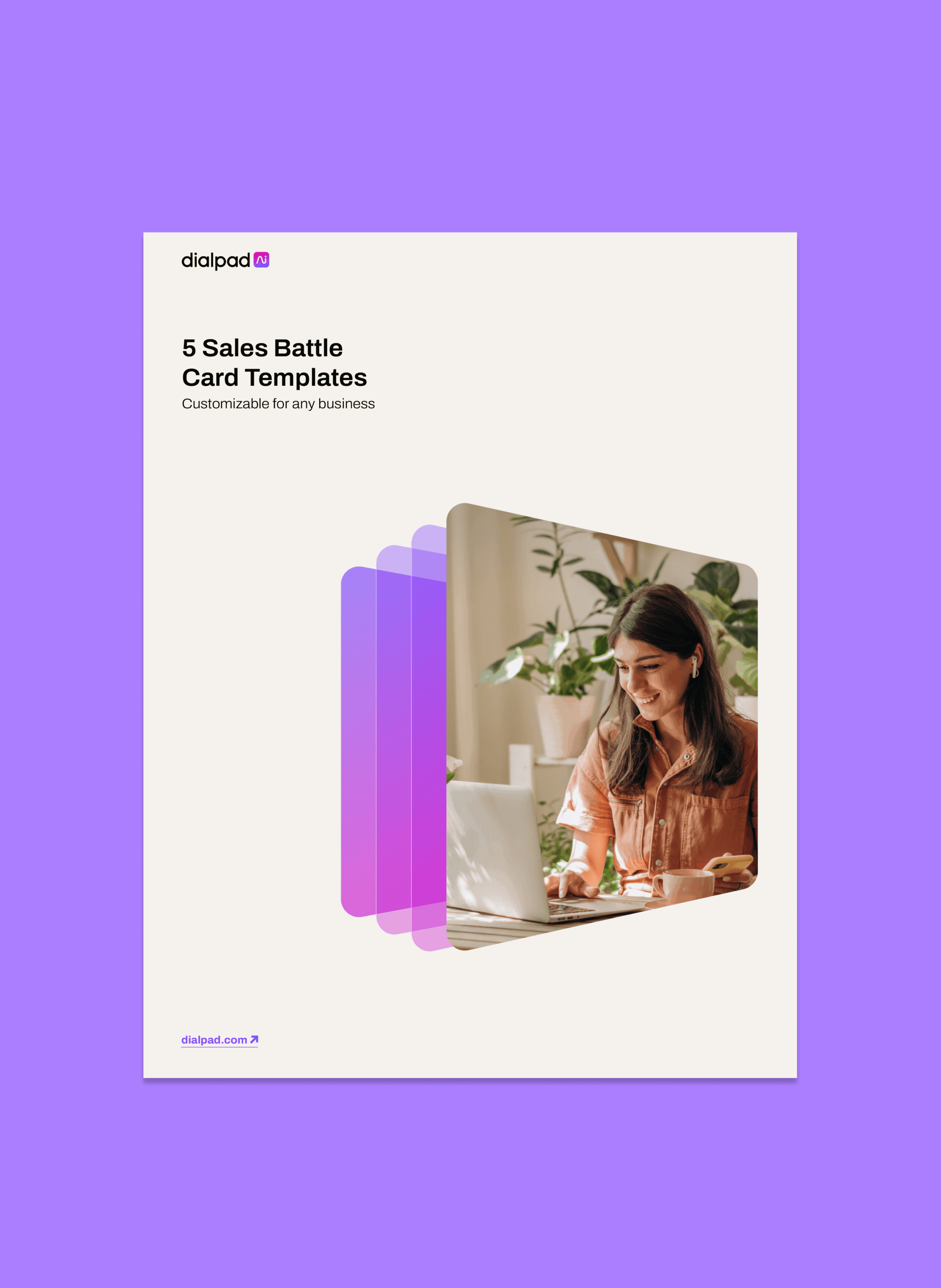 Screenshot of the The Sales Battle Card Templates cover