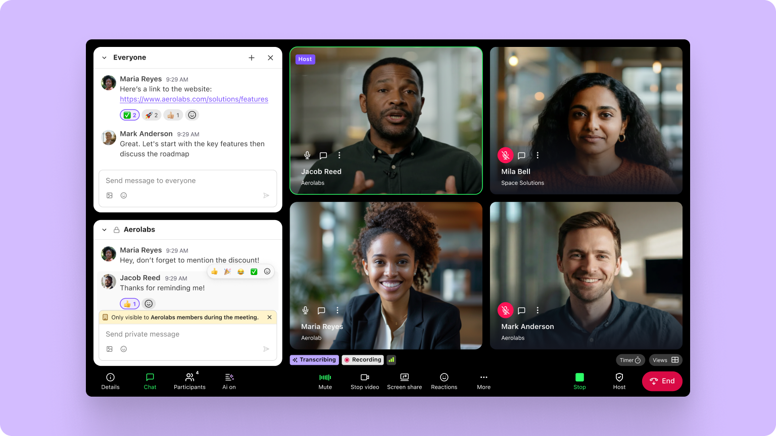 Chat smarter with new private chat and emoji reactions