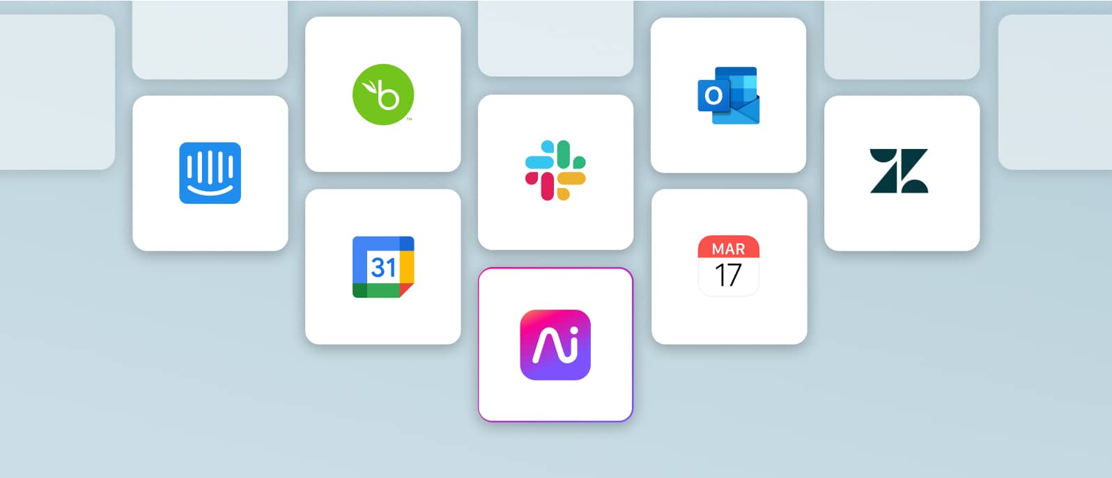 Screenshot displaying the logos of integrations with Dialpad WFM