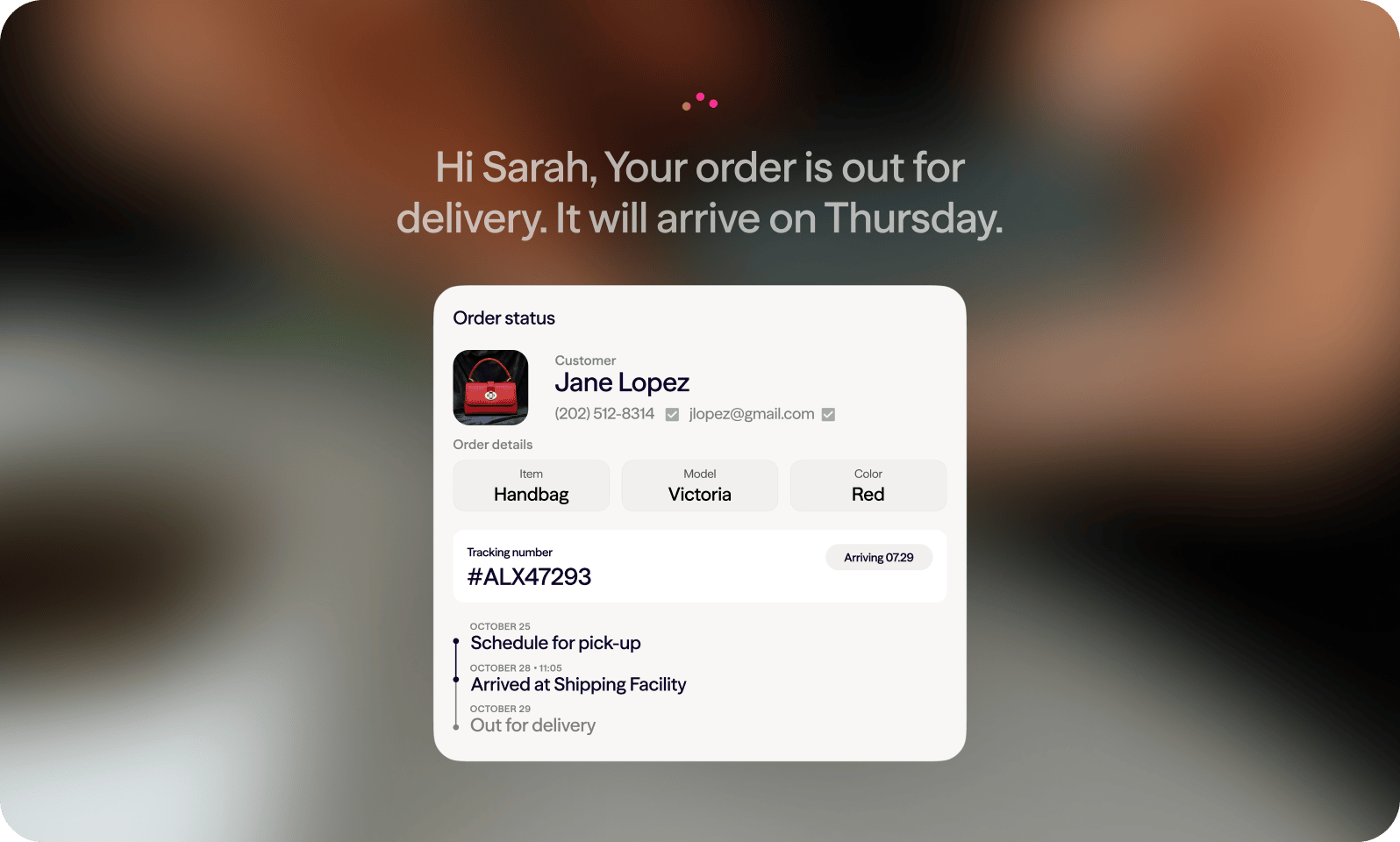 AI assistant for online orders