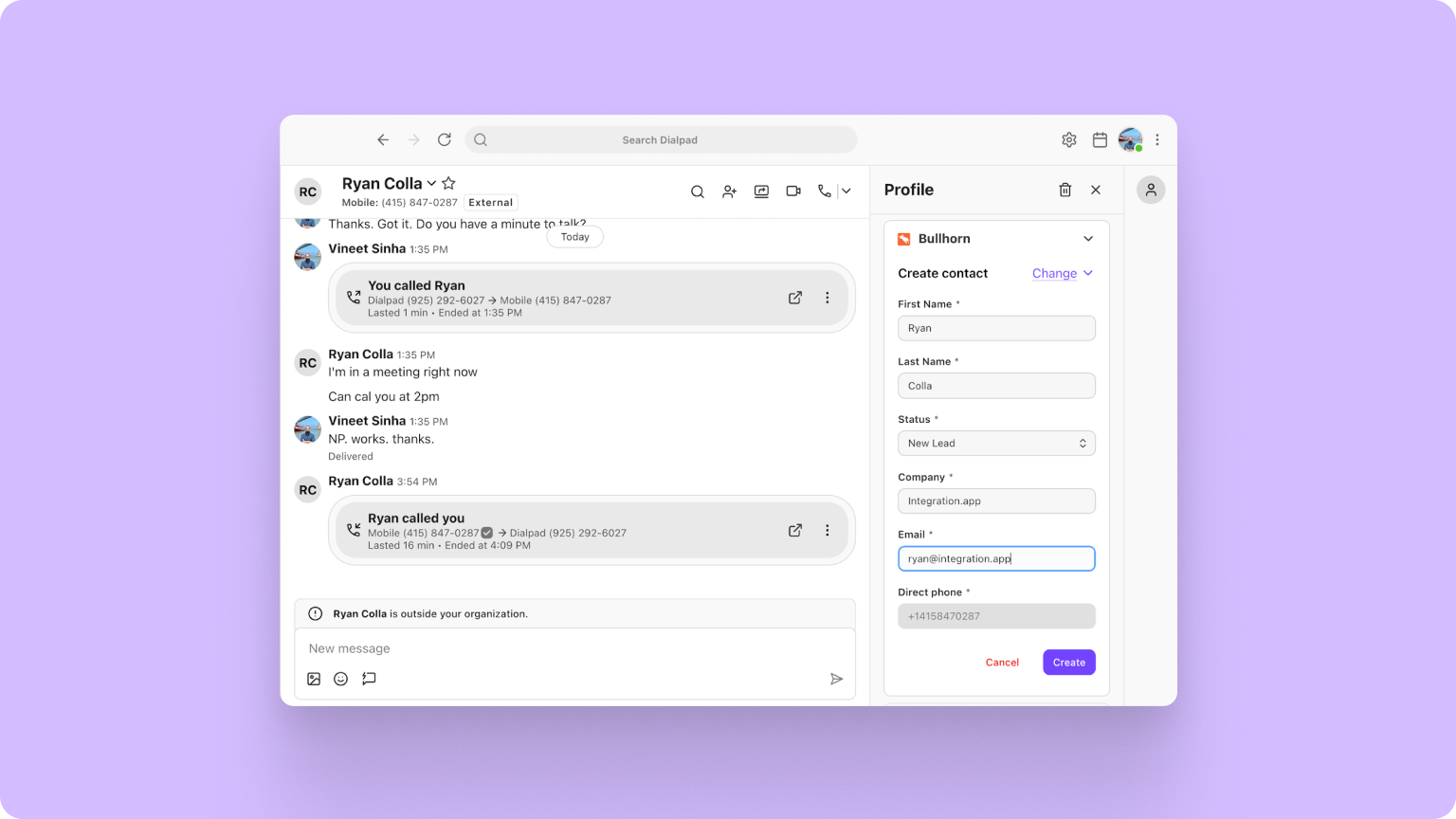 59. Bullhorn and Dialpad integration with multi-office support
