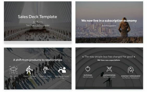 Zuora sales deck presentation