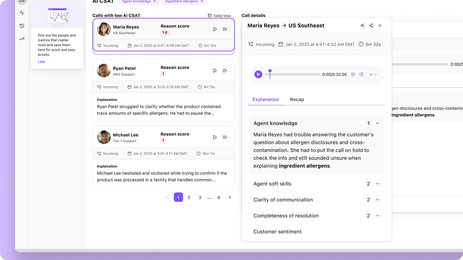 48. Get the “why” behind your scores with Ai CSAT Explanations