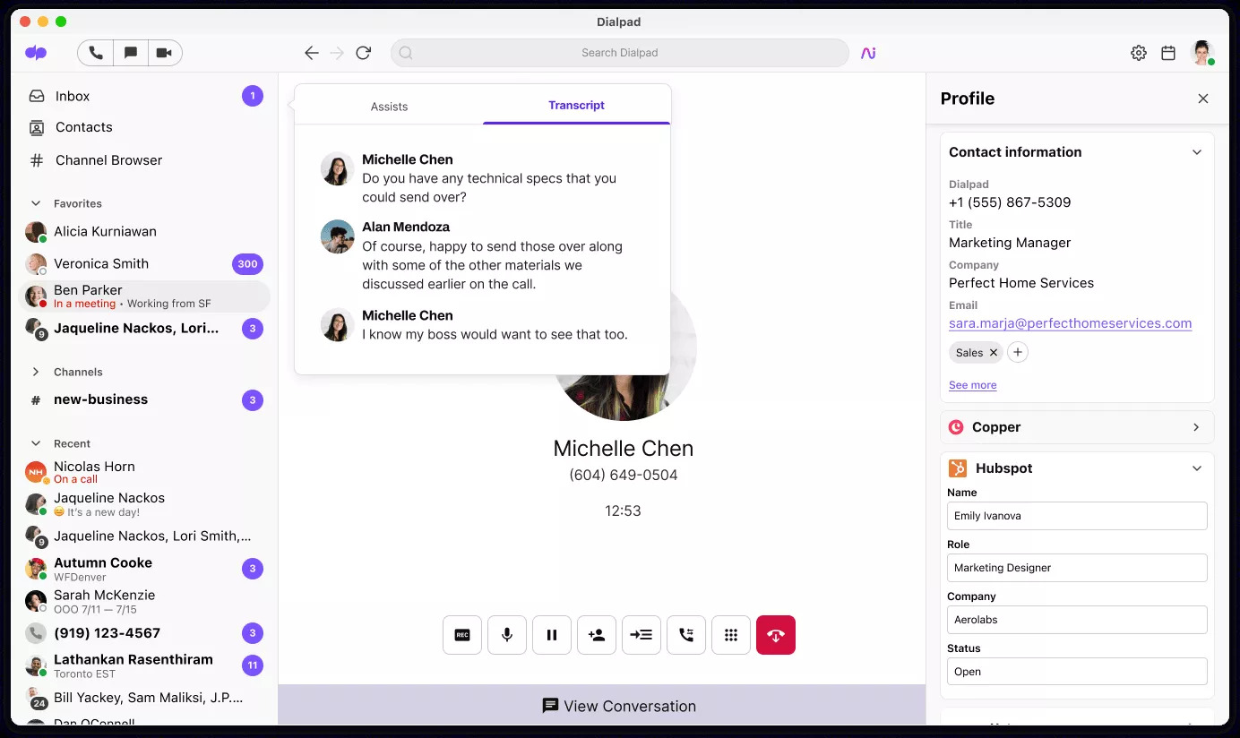 Dialpad ai real time transcription blog size v3 2022 12 01 160656 vjqy