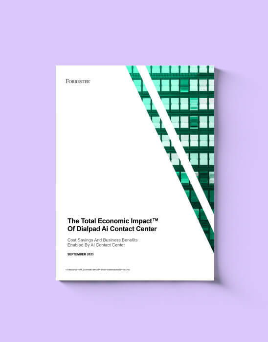 The Total Economic Impact of Dialpad Ai Contact Center grid image