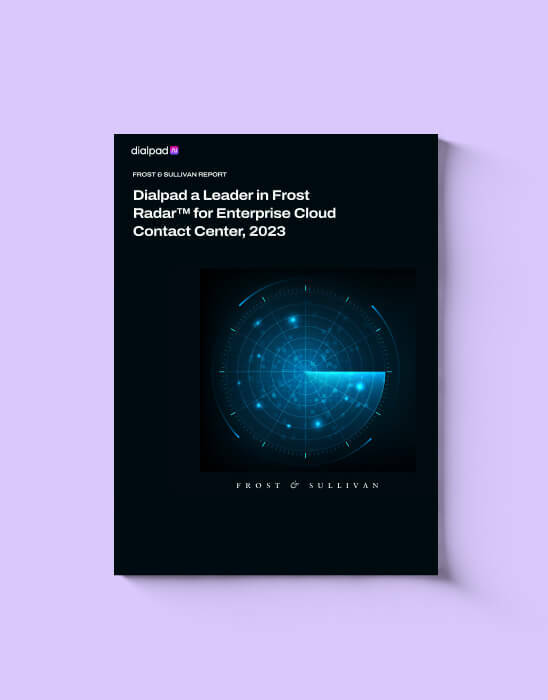 Dialpad a Leader in Frost Radar for Enterprise Cloud Contact Center grid card image