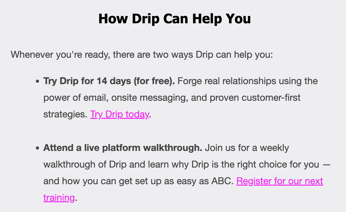 Drip help guide 1