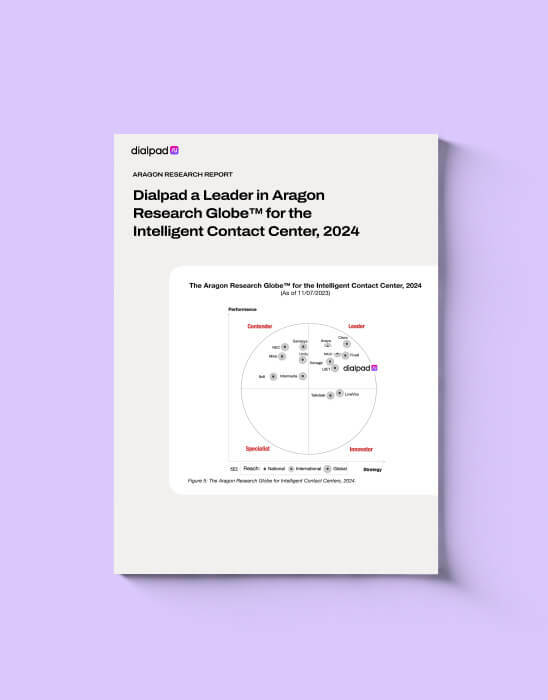 Aragon Research Names Dialpad as a Leader grid card image