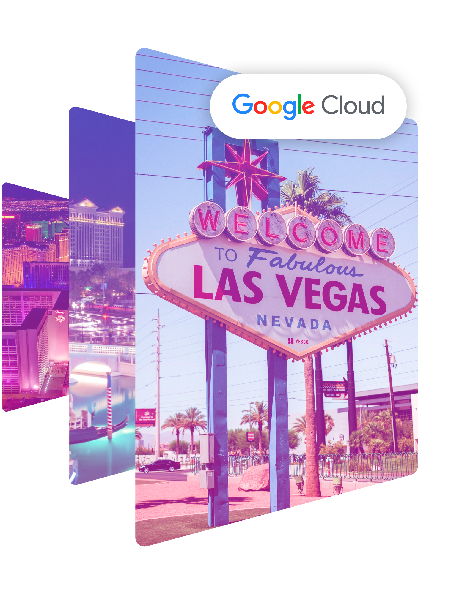 A computer showing a screenshot of the GoogleNext event