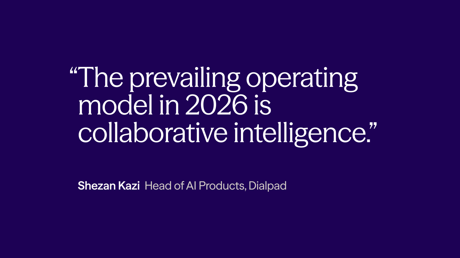 Agentic AI collaborative intelligence quote