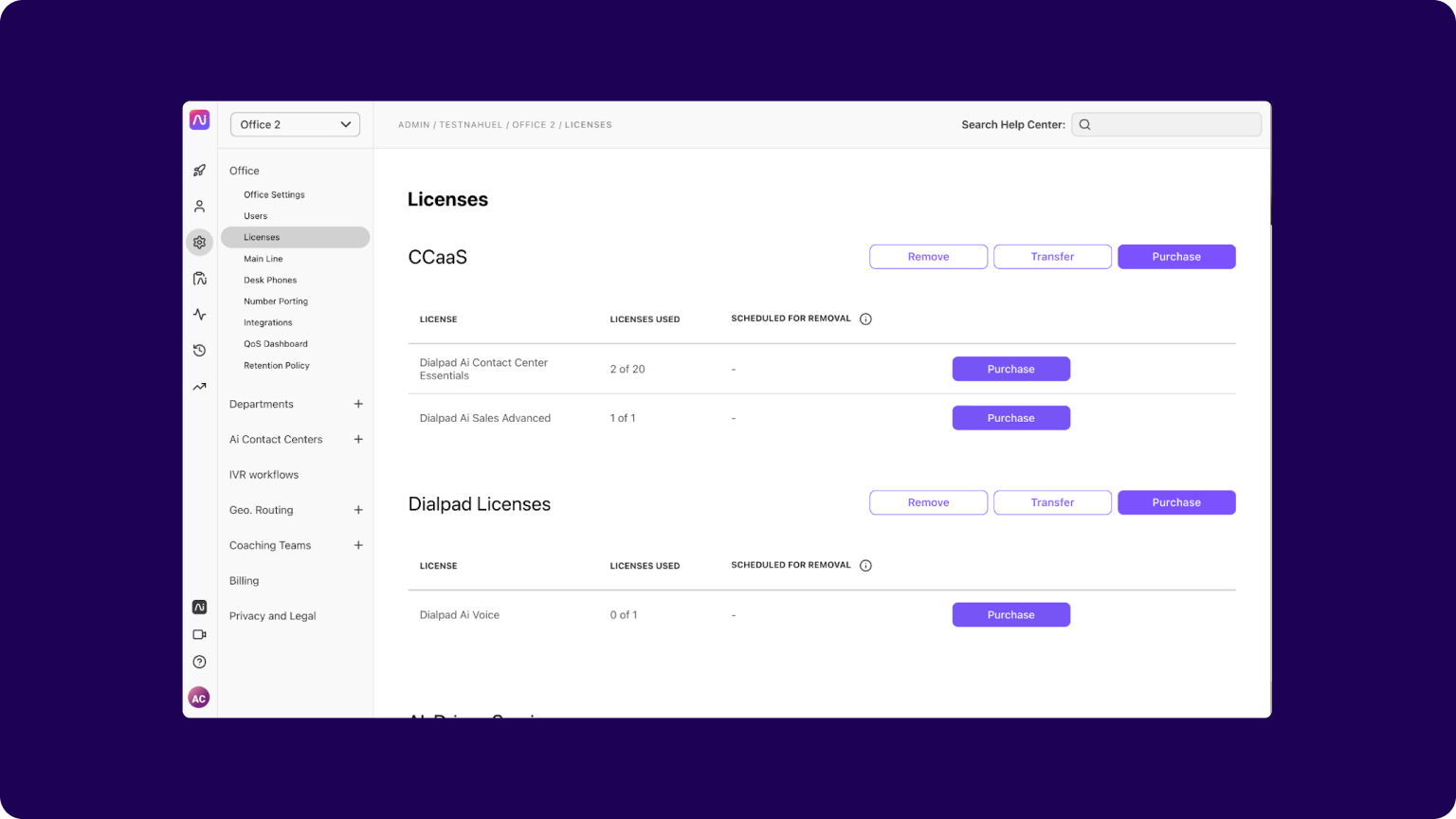 74. Flexible license management for regional admins