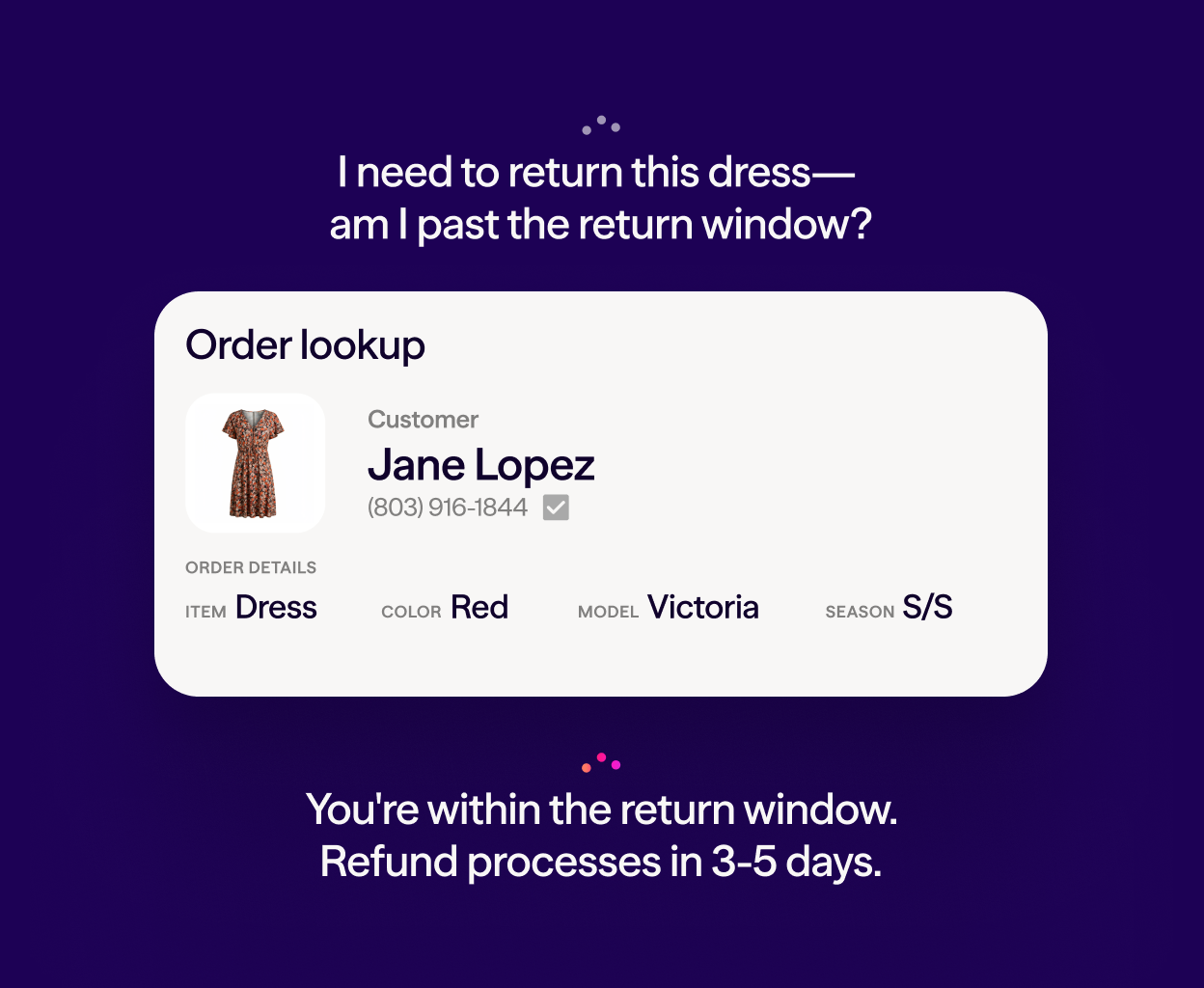Screenshot of Dialpad AI Recaps generating a summary and action items after a phone call ends