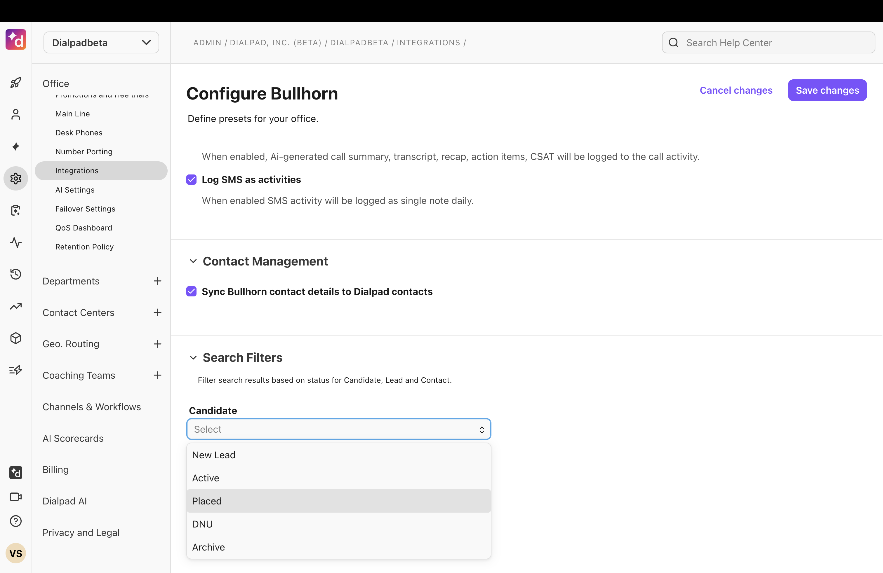 Search Filters