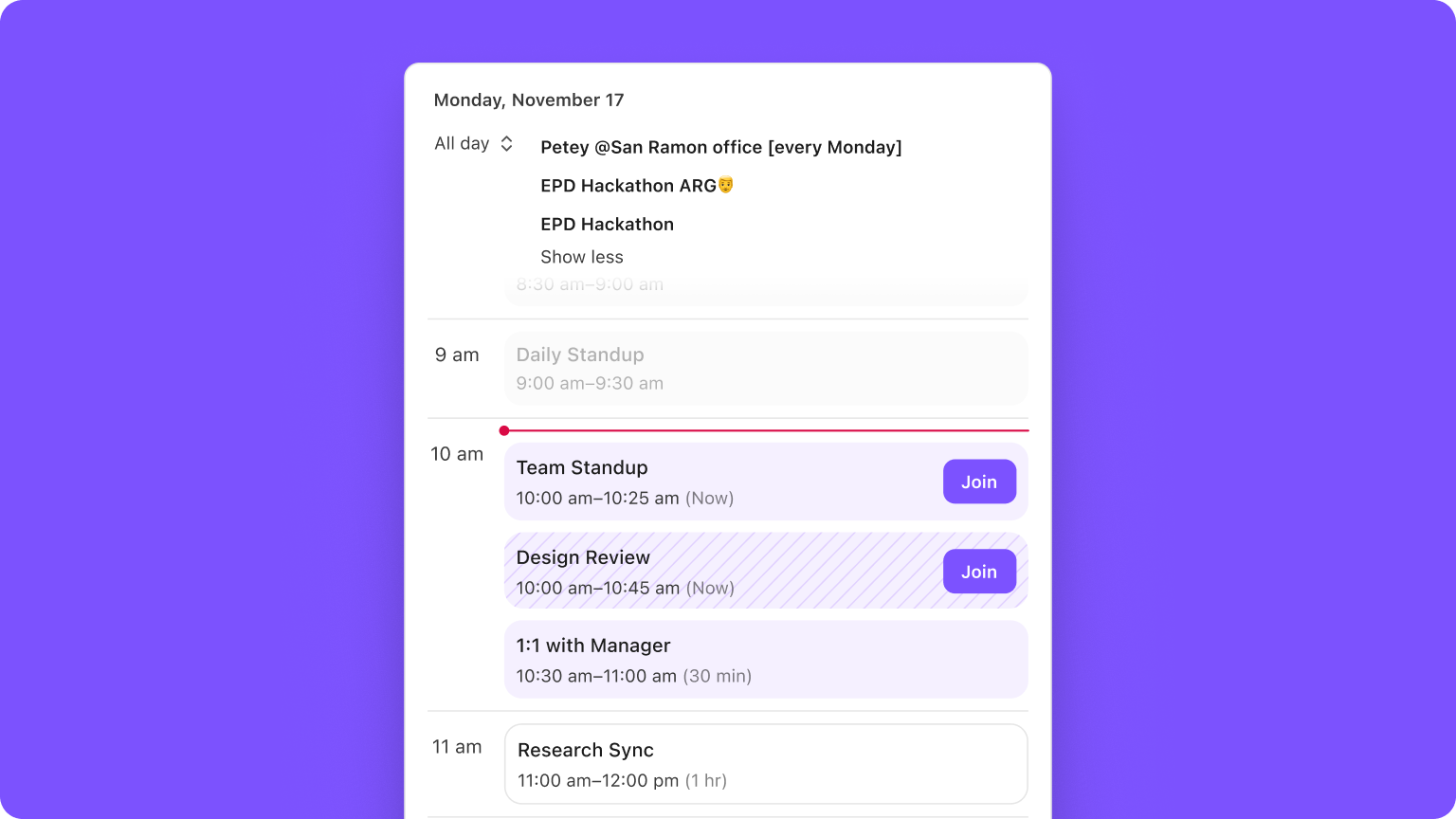 Find, join, and follow up on meetings faster