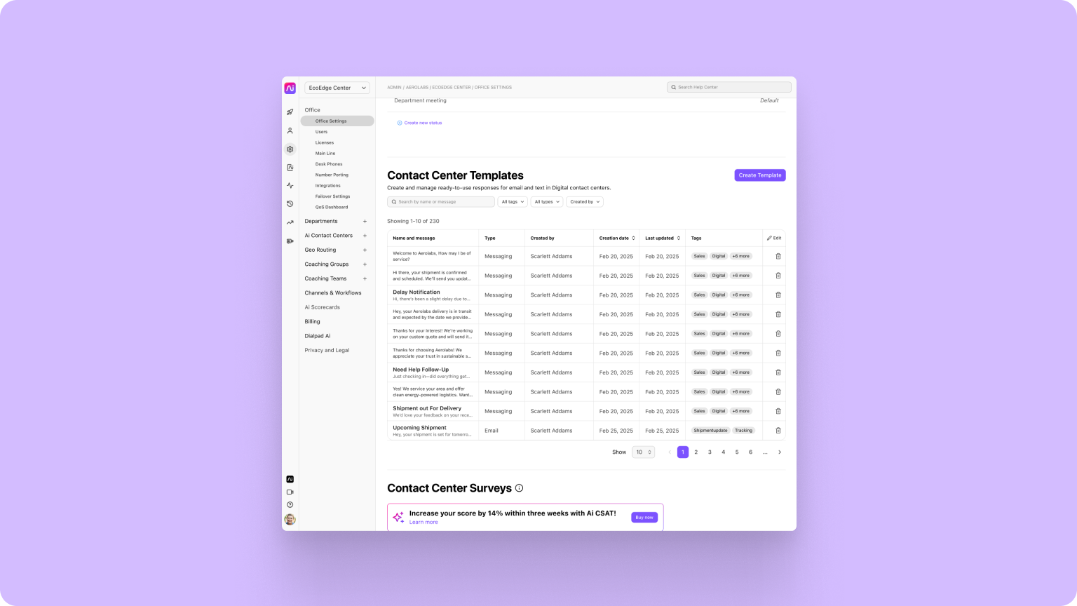67. New templates for your Digital Contact Centers