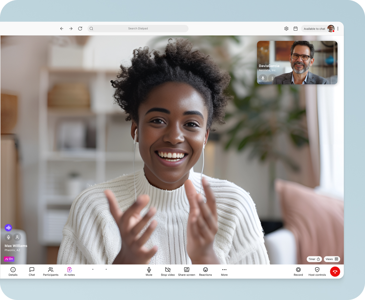 A graphic showing the reach of Dialpad's global voice network