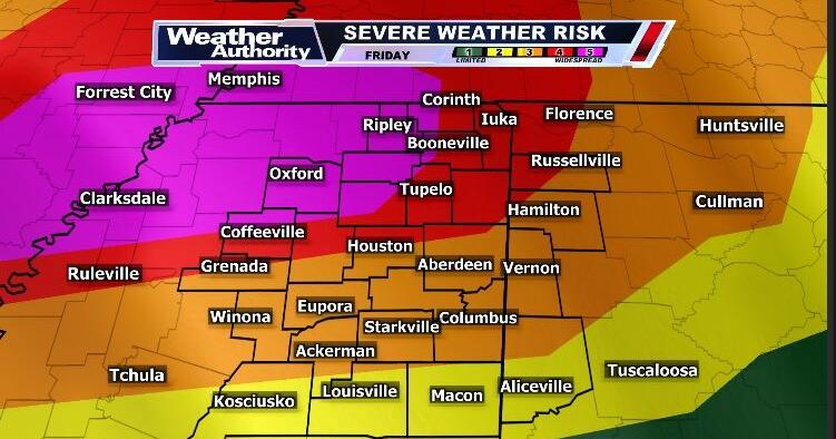 Skies clearing after several tornados across northeast Mississippi and Alabama
