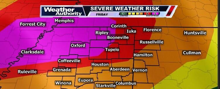 Skies clearing after several tornados across northeast Mississippi and Alabama