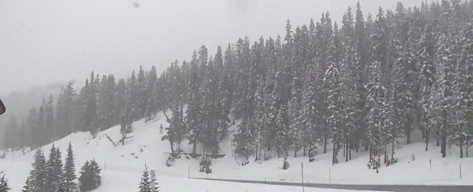 Storm dumps inches of snow on the high country