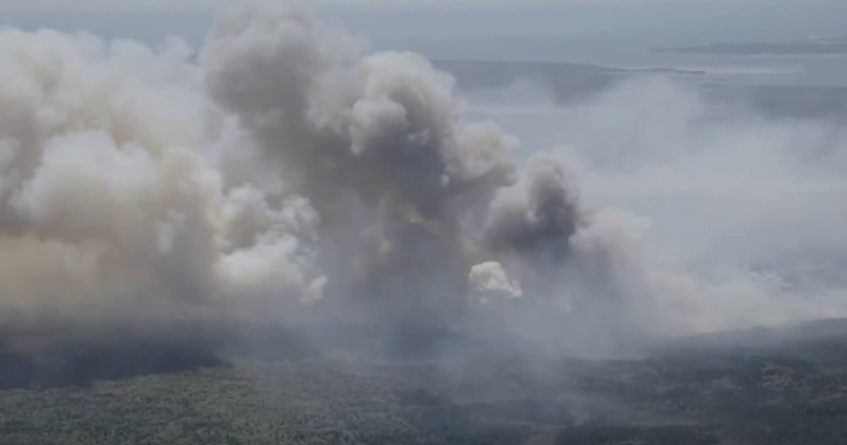 Out-of-control wildfires scorching Nova Scotia