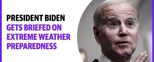 President Biden meets with leaders of his federal emergency preparedness team about extreme weather