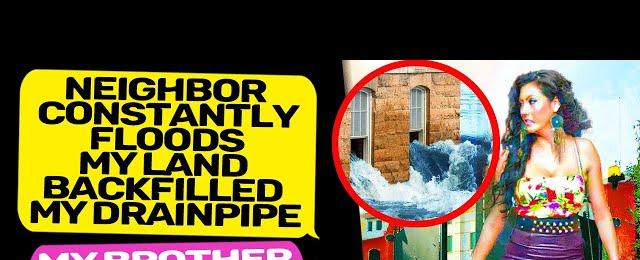 NEIGHBOR CONSTANTLY FLOODS MY LAND BACKFILLED MY DRAINPIPE! I Am the Owner r/MaliciousCompliance