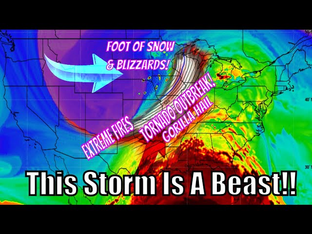 This Next Storm Is A Beast! Tornado Outbreak, Blizzards, Foot Of Snow and More... WeatherMan Plus