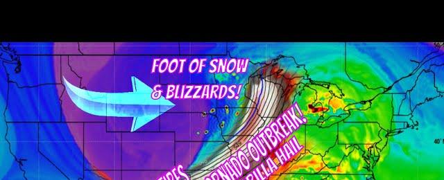 This Next Storm Is A Beast! Tornado Outbreak, Blizzards, Foot Of Snow and More... WeatherMan Plus