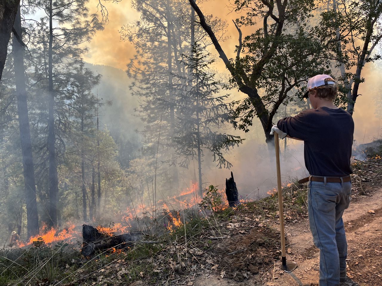Fighting fire with fire: Volunteers help southern Oregon homeowners remove tree debris with a permitted prescribed burn