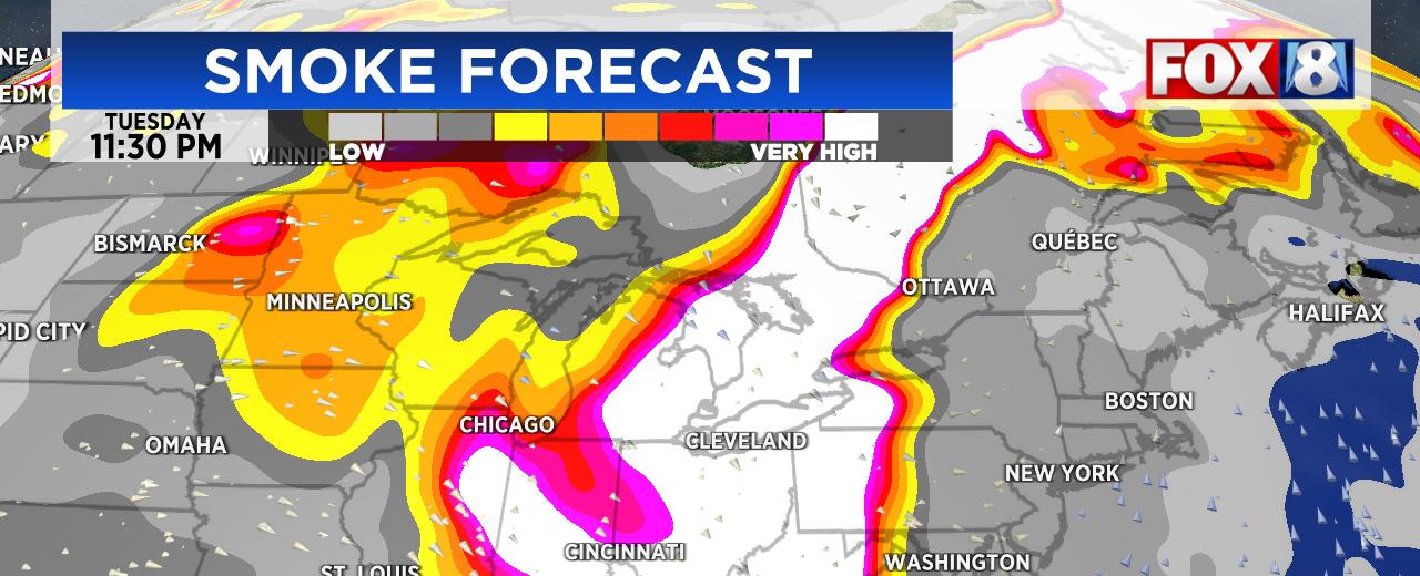 Cleveland, Ohio burning smell: Canadian wildfires causing burning smell in Ohio