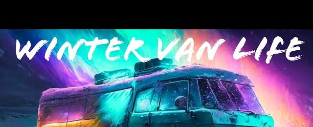 Van Life, escaping HURRICANE & into AURORA WINTER STORM: Cozy Van Polar Snow Camping #vanlife #rv