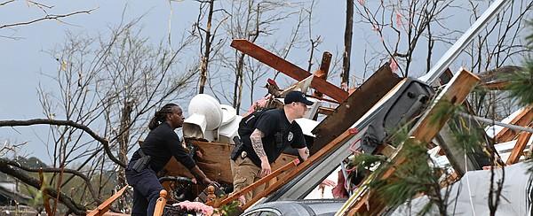 Three dead, dozens injured after tornados roar through Arkansas on Friday