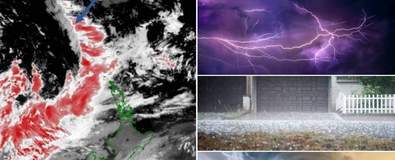 Weather: Kiwis to be hit by 'large, complex trough' with thunderstorms, tornados, hail to lash New Zealand