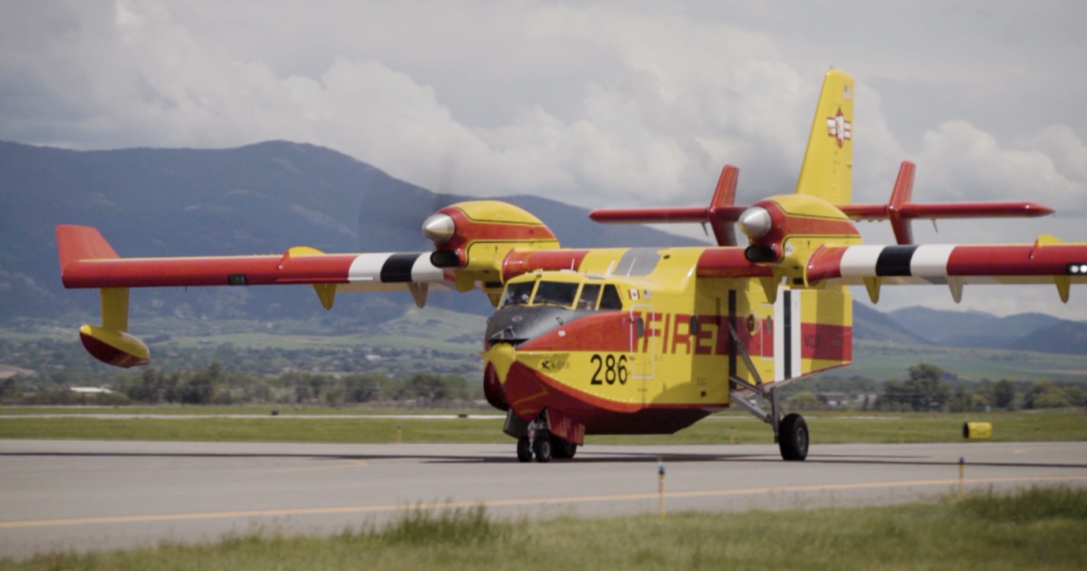 Bridger Aerospace Super Scoopers on their way to Canada to help fight wildfires