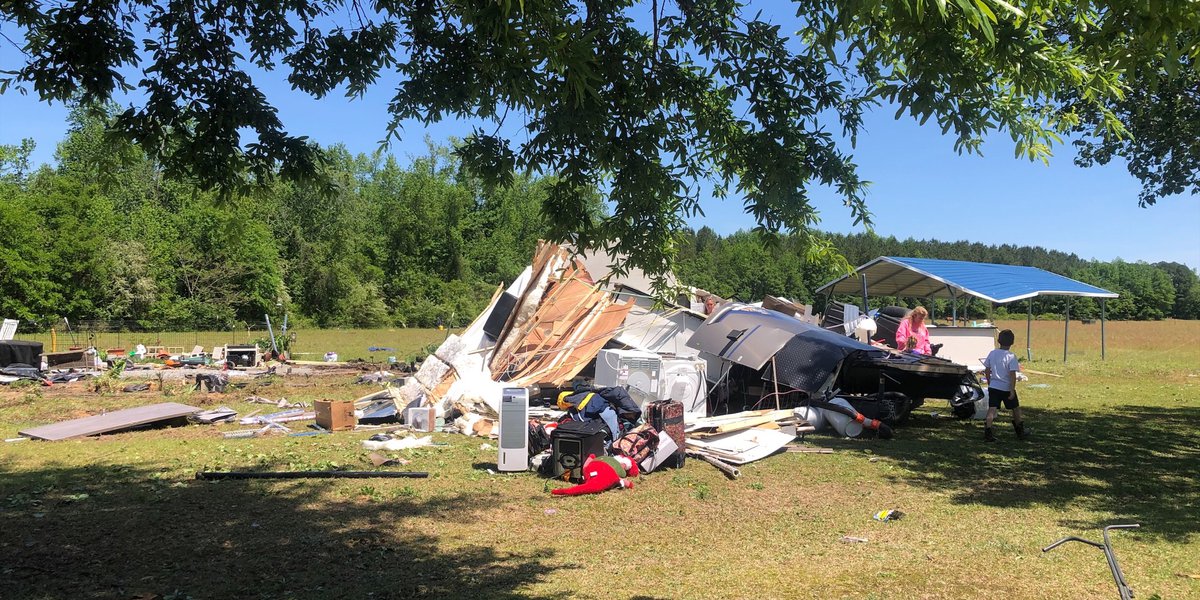 Four tornados confirmed Saturday night in Eastern Carolina