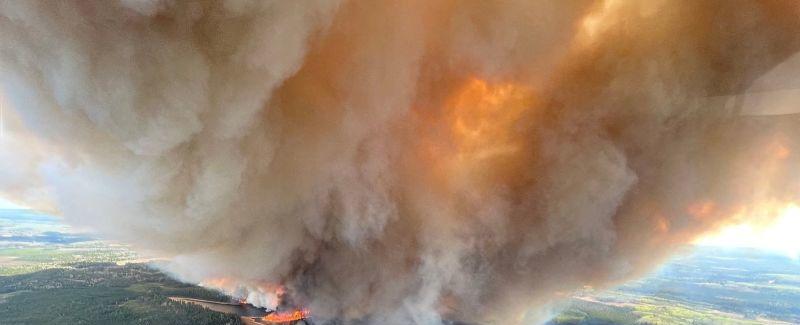 Alberta wildfires: Almost 25,000 people in Western Canada evacuated as fires rage across region amid hot weather and high winds