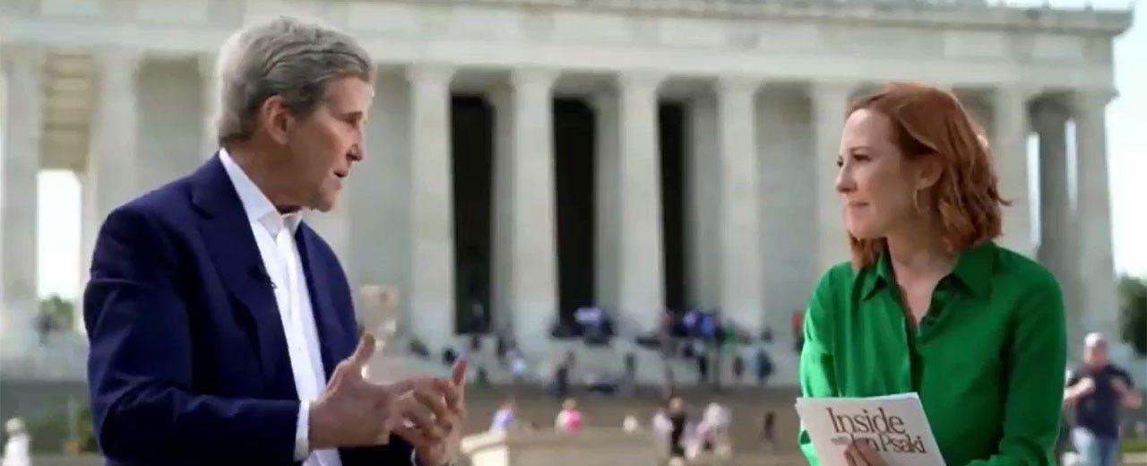 Climate czar John Kerry says extreme storms caused by climate change will 'rip' crops away and 'destroy homes'