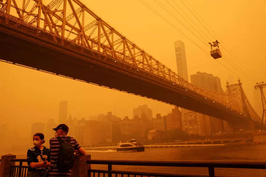 Canada wildfires shroud New York in haze and smoke, see pictures