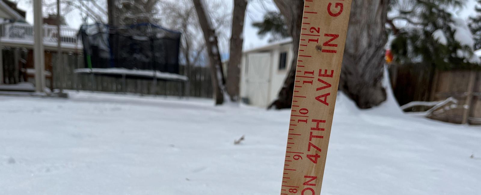 Fort Collins area snow totals from early April storm, season so far